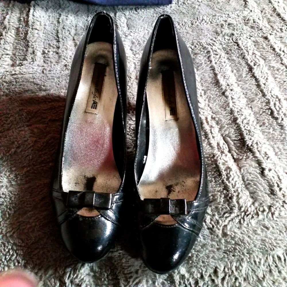 Patton leather pumps, lightly worn
